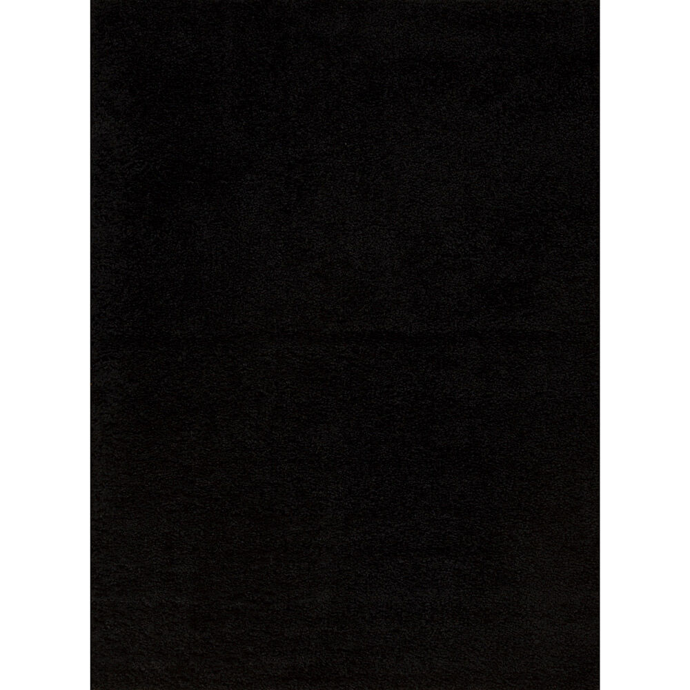 Alfombra Idetex Shaggy Lisa 133x180 cm Negro