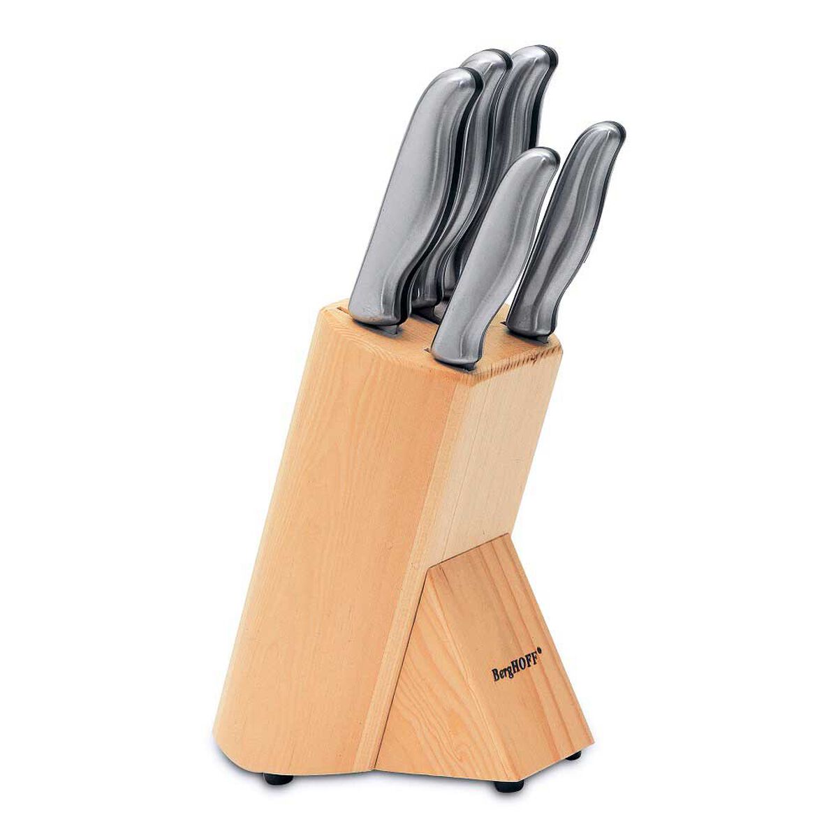 Set Cuchillos Berghoff Acero Inoxidable Café 6 Piezas