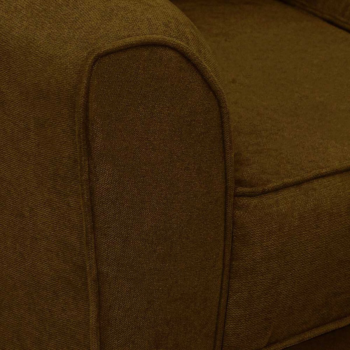 Sofá Elegant Detail Minesota 2 Cuerpos Tela Café