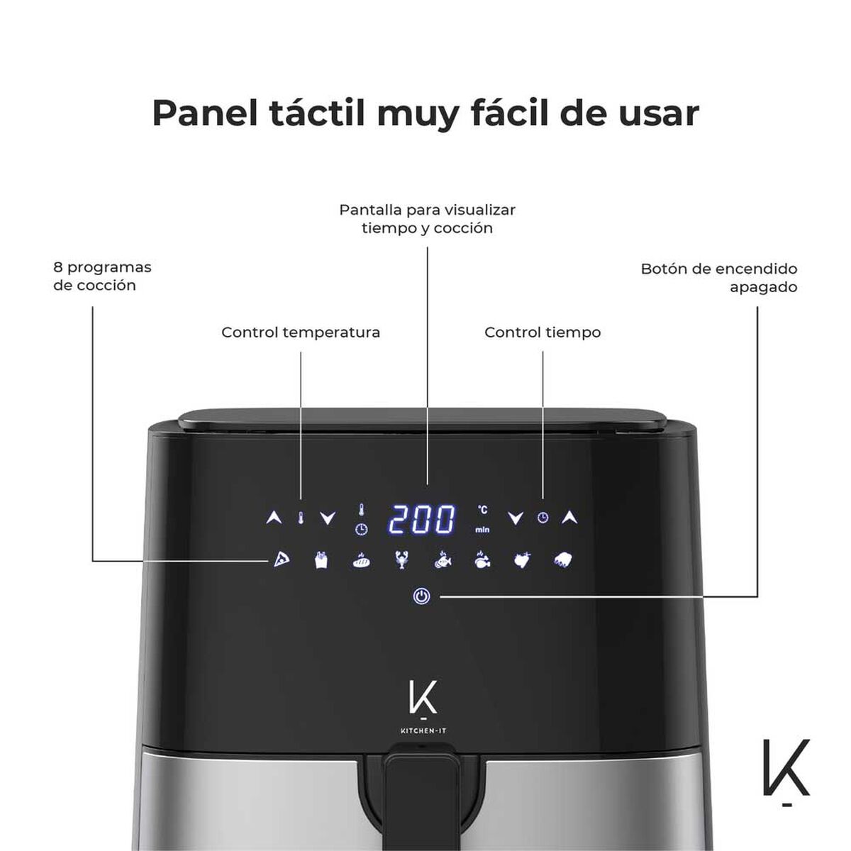 Freidora de Aire Kitchen-it Plus Edition 5 lts.
