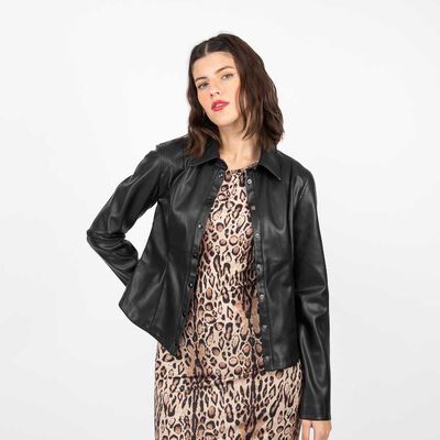 Chaqueta Ecocuero Mujer Fiorucci