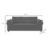 Sofá Muebles MPR Mercury 3 Petróleo