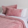 Plumón Liso Mashini 1,5 Plazas Corduroy Coral Sherpa Rosado