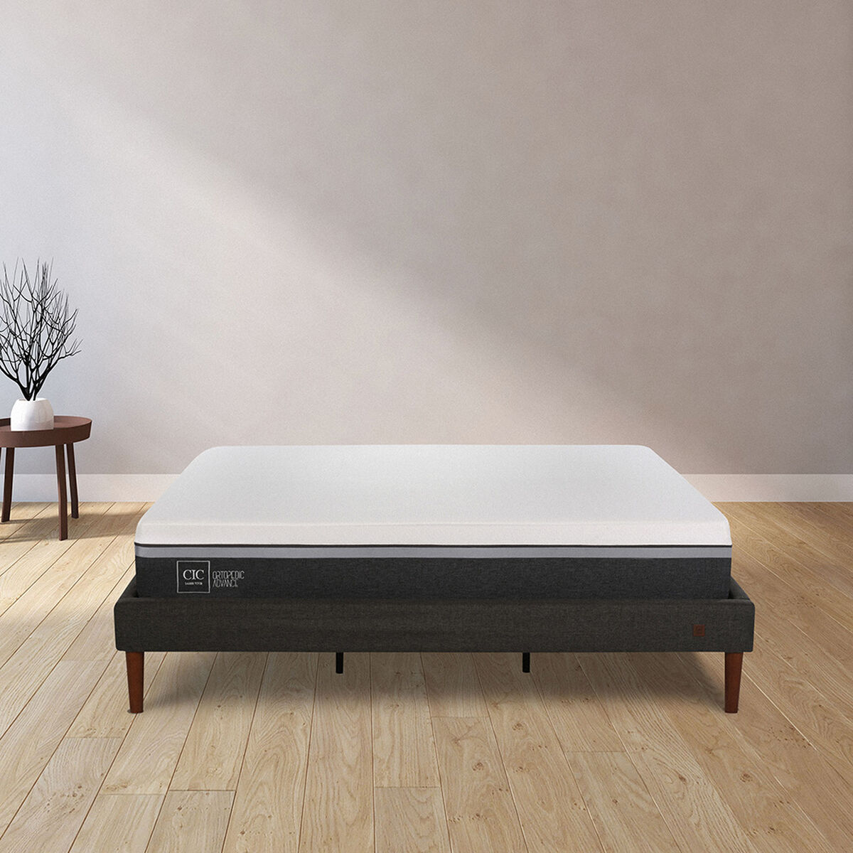 Cama Europea CIC King Ortopedic Advance + Plum&oacute;n