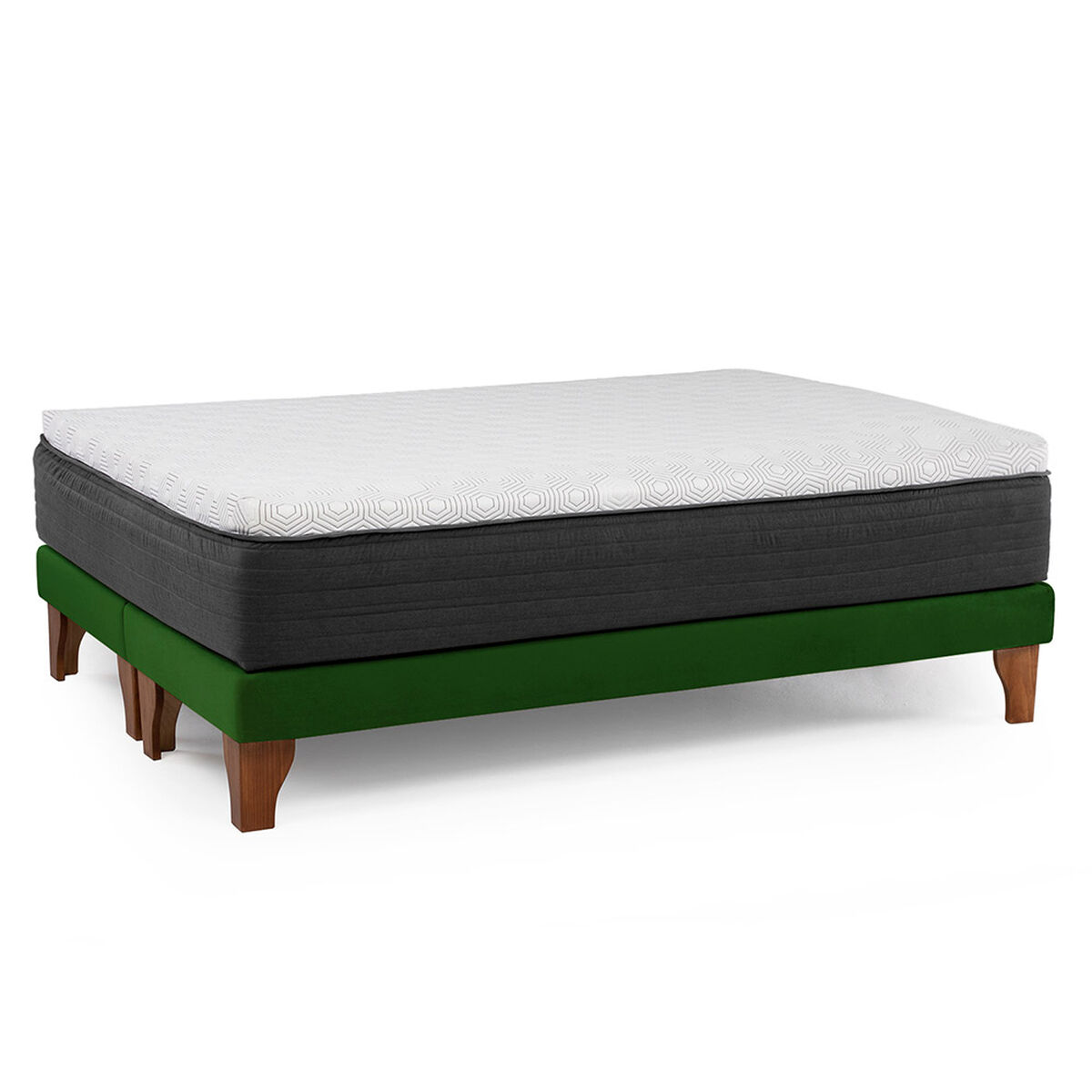 Cama Europea Latam Home 2 Plazas New Top BD Verde