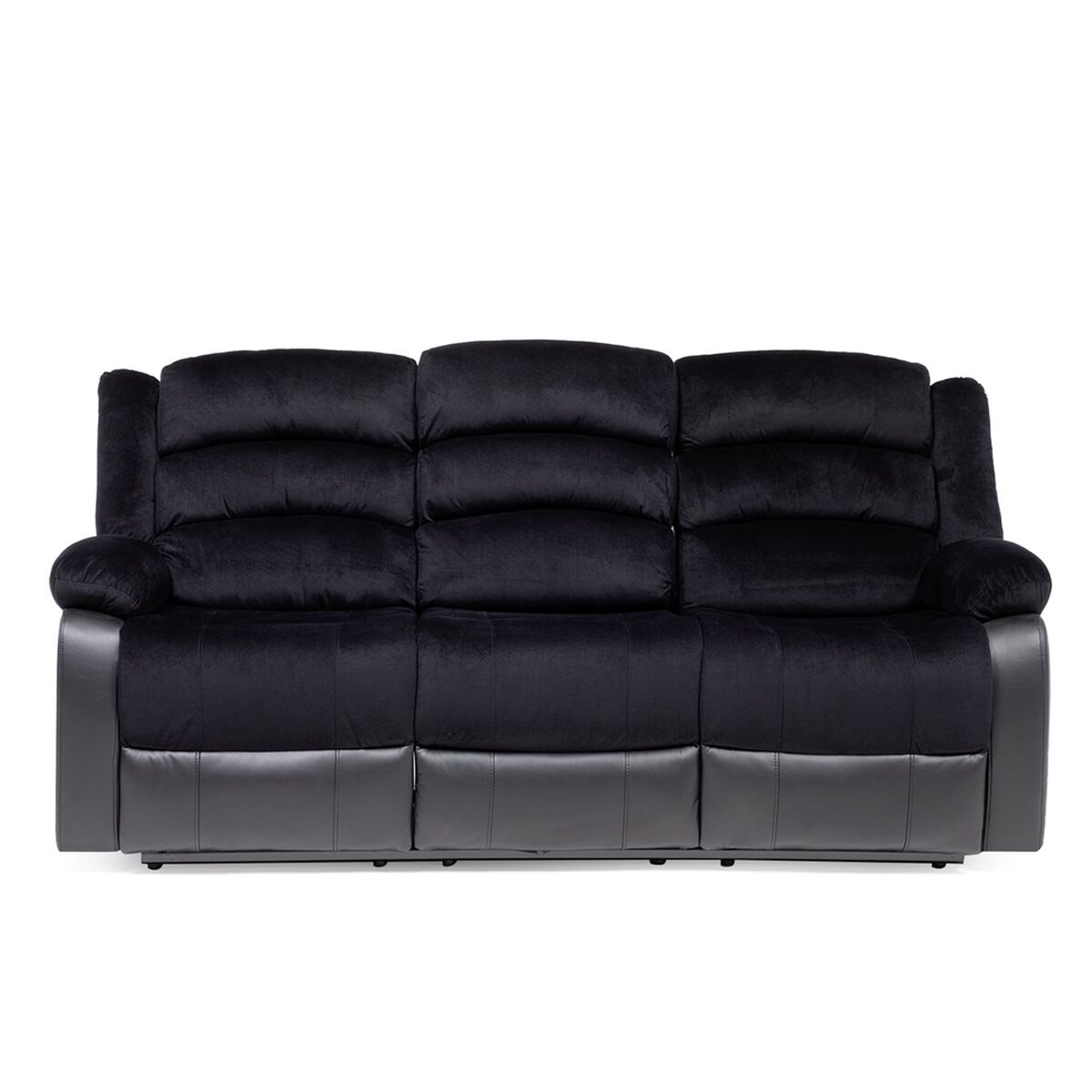 Sofa Reclinable VYS SPA Venom 3 Cuerpos Negro