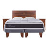 Cama Europea CIC Base Dividida King Ortopedic + Respaldo + 2 Veladores + Almohadas + Plum&oacute;n