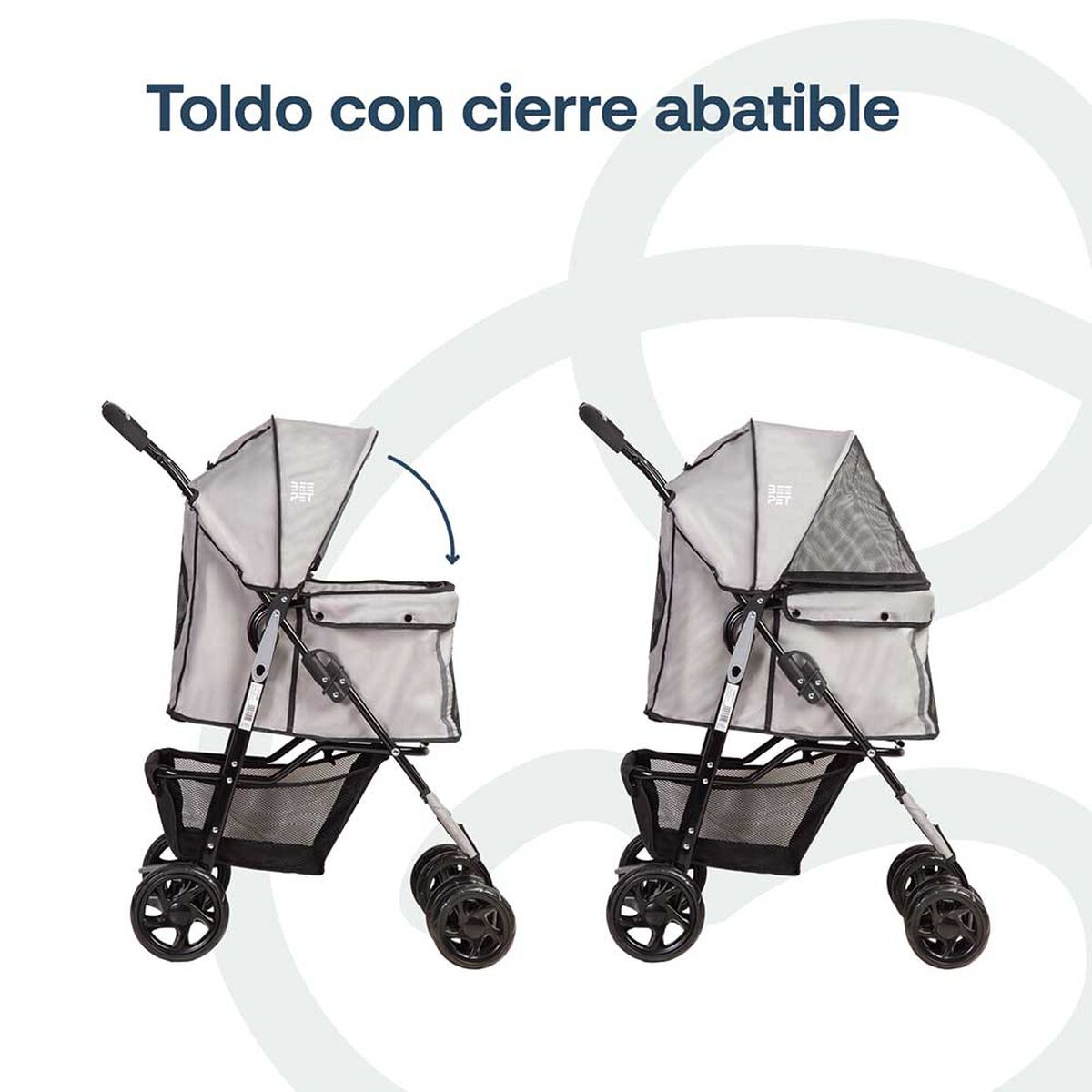 Coche Mascota Gris BP01 Bebesit