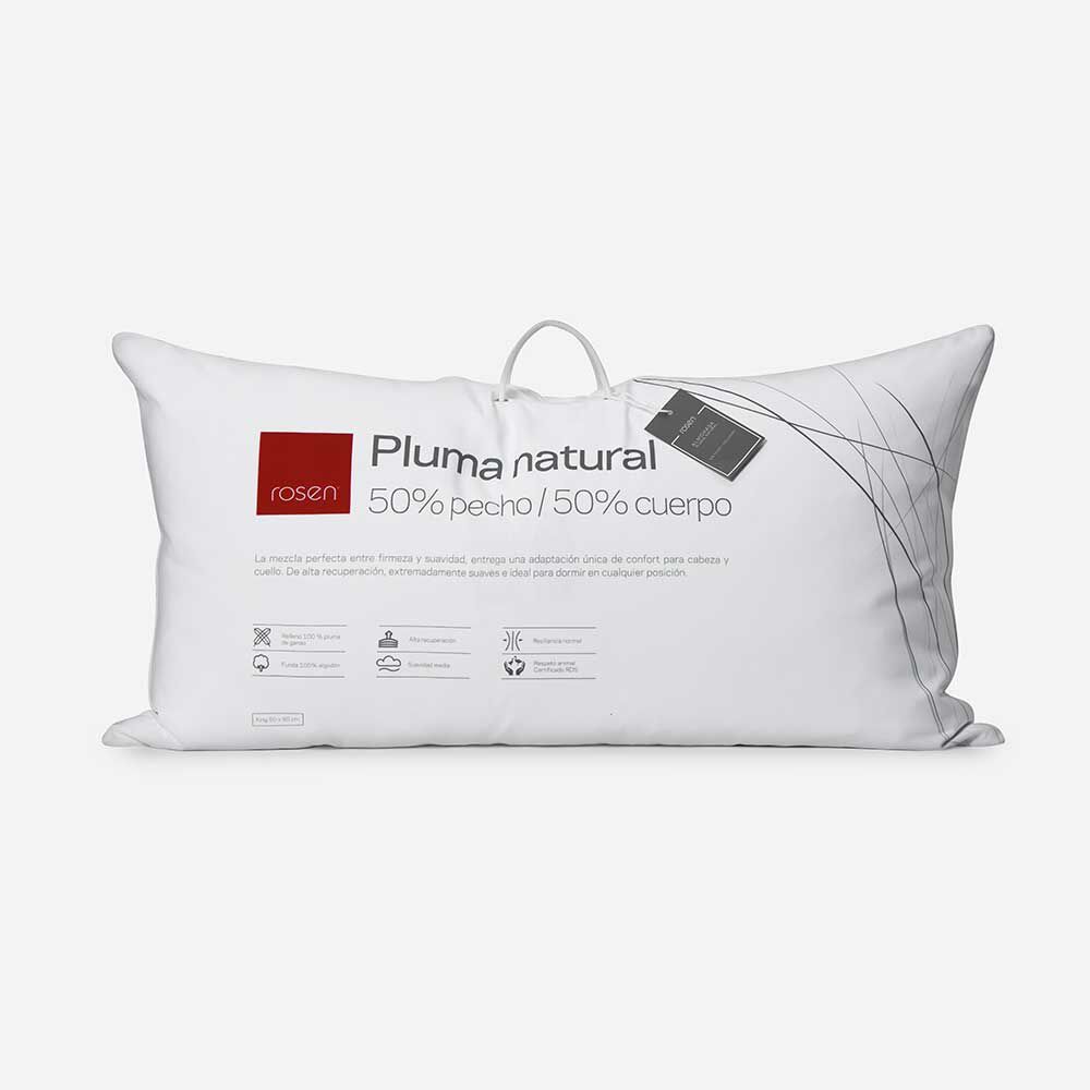 Almohada Rosen Pluma Natural 50x90 cm