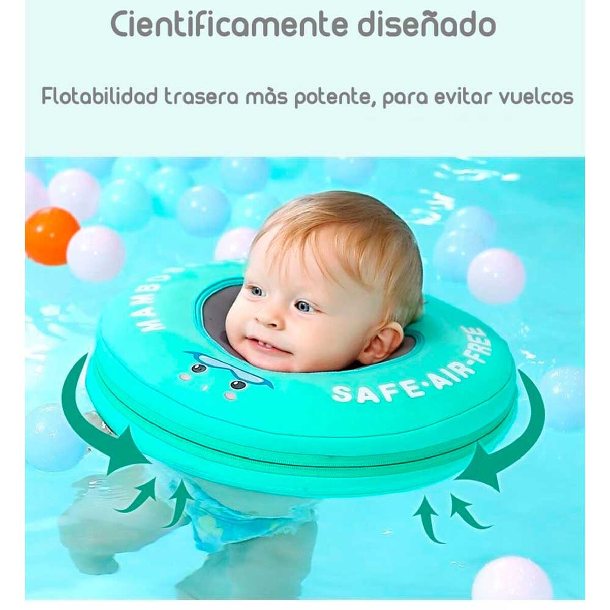 Flotador de Cuello Para Bebé Verde By Lubabycas