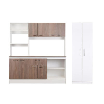Mueble de Cocina Julieta + Despensa CIC Blanco-Olmo Alpino