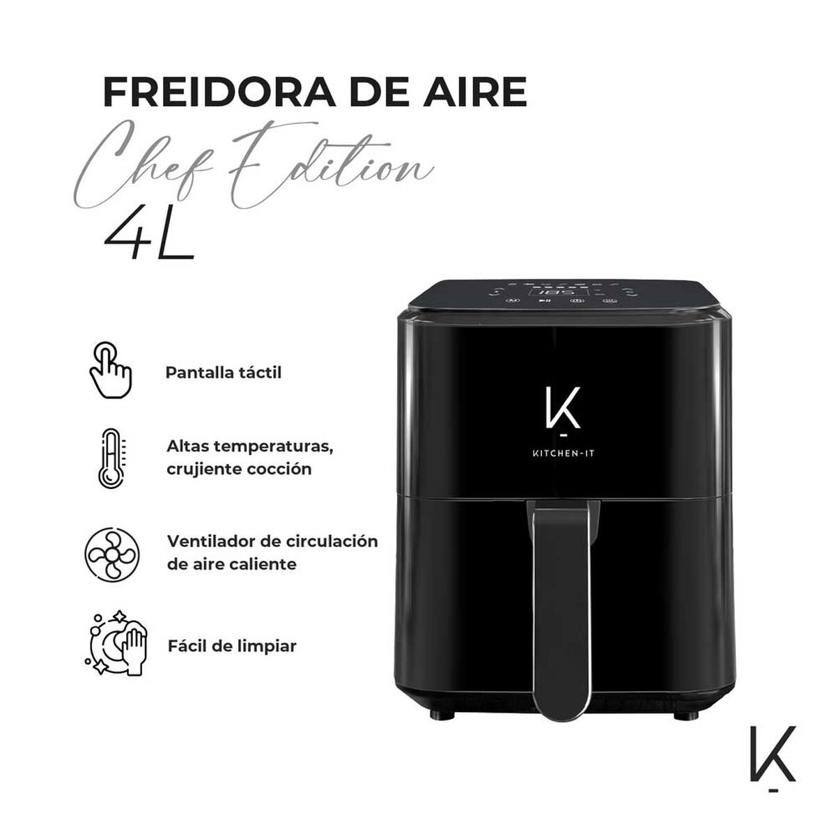 Freidora de Aire Kitchen-it Chef Edition 4 lts.