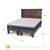Cama Europea CIC Base Dividida 2 Plazas Ortopedic Advance + Respaldo New Torino Caramelo