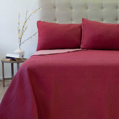 Quilt Doral 2 Plazas Cerezo Naranjo Origins