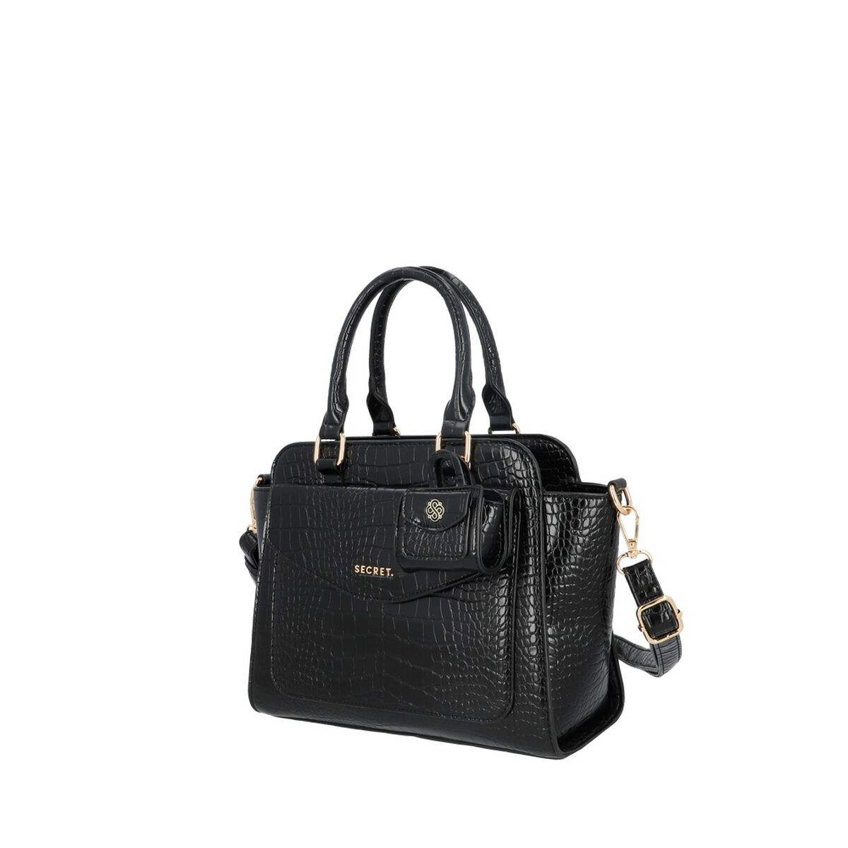 Cartera Tote Secret Bucarest FW25 M Negro