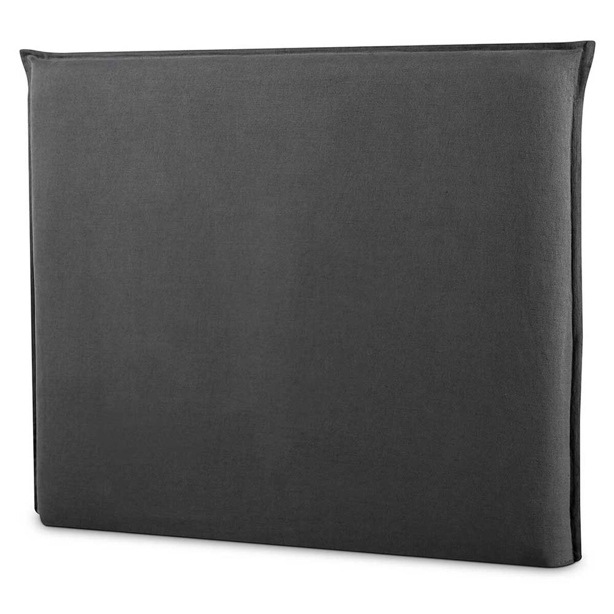Cama Europea Cannon 2 Plazas Hybrid Cotton + Respaldo Lino Gris