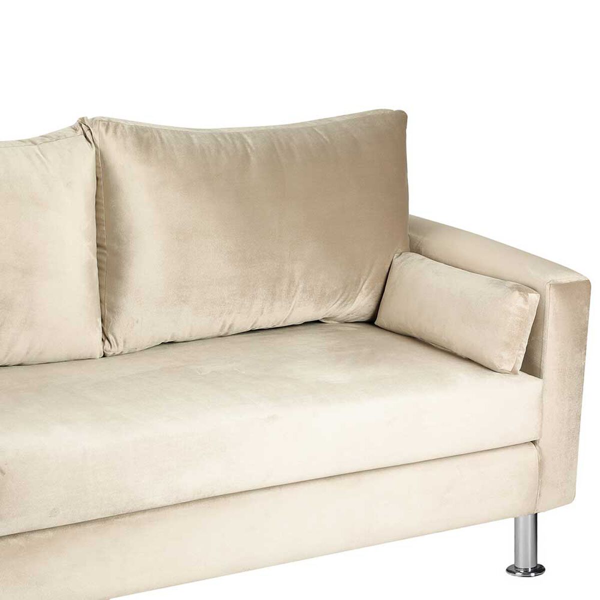 Sof&aacute; Bodevir Sky Felpa 12 3 Cuerpos Beige&nbsp;