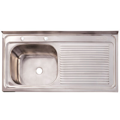 Imagen 1 del producto Lavaplatos Derecho Sobrepuesto Con Rebalse Splendid 100X500 cm