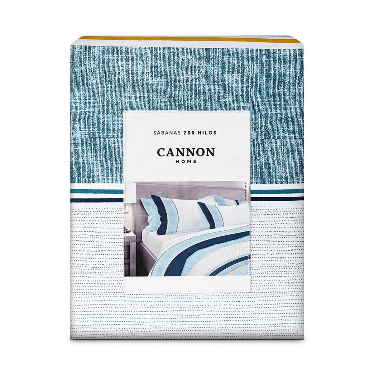 Juego de S&aacute;banas Estampado Cannon 200 Hilos King Bistre