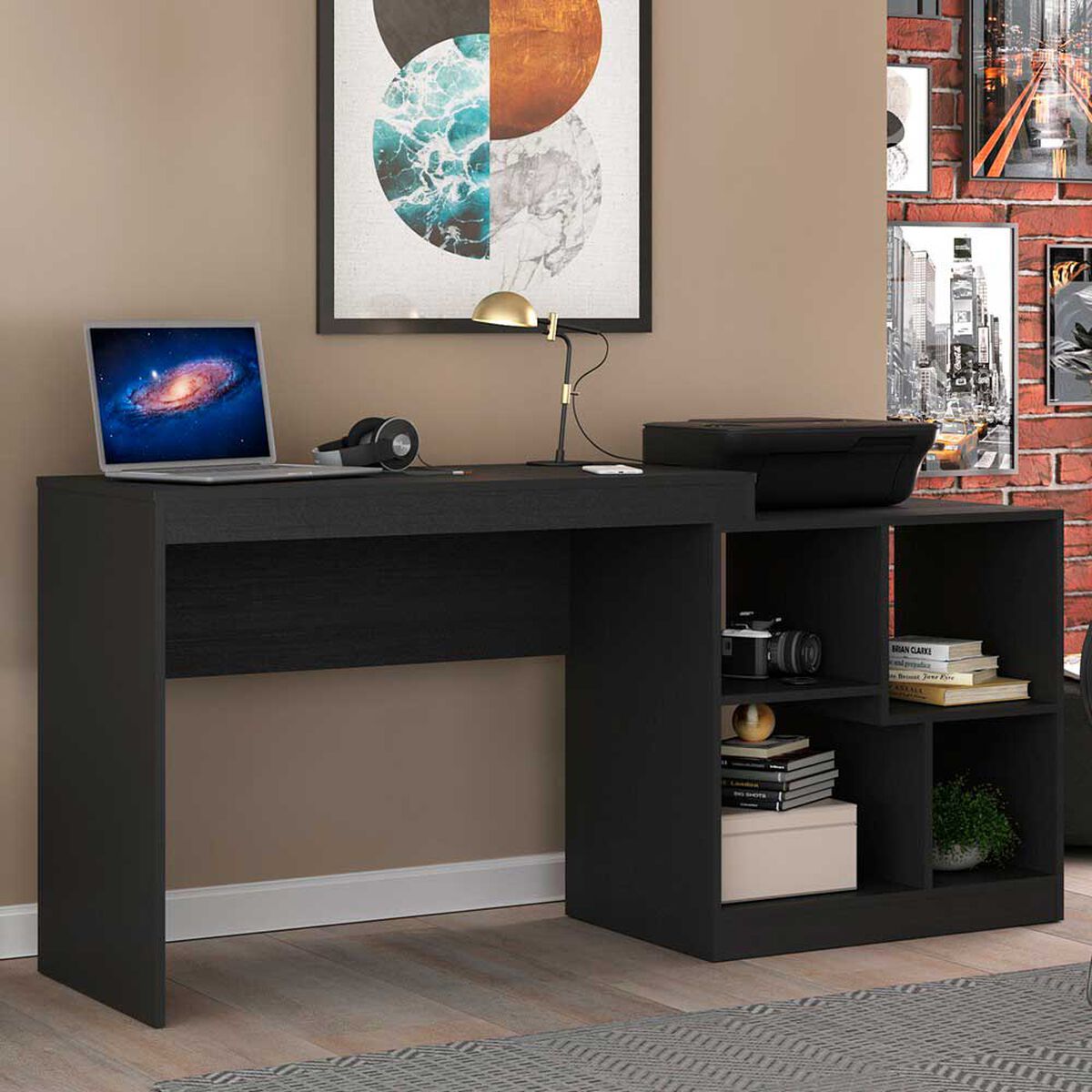 Escritorio Rectangular Altavision HO-2904 NEG Negro