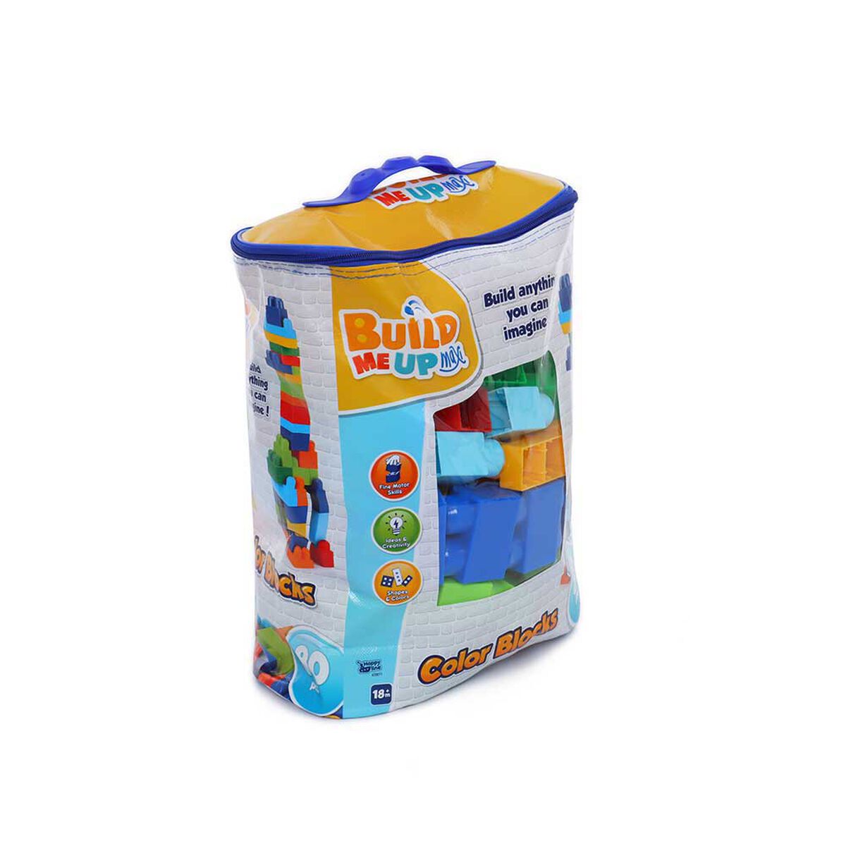 Bloques Maxi 80 Pzas en Bolsa Happy Line