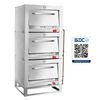 Horno Semi Industrial Ticgas 3 Cámaras Inox 65x65 Gas Natural