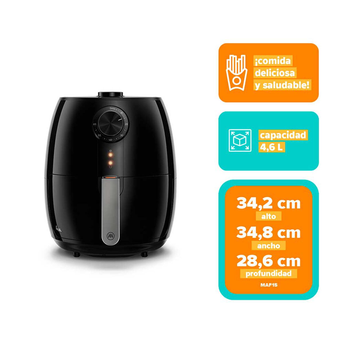 Freidora de Aire Mademsa MAF15 4,6 lts