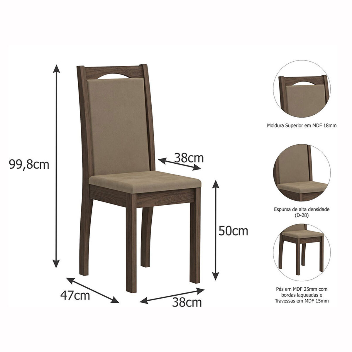 Juego de Comedor Jdo & Design Barbara 6 Sillas 