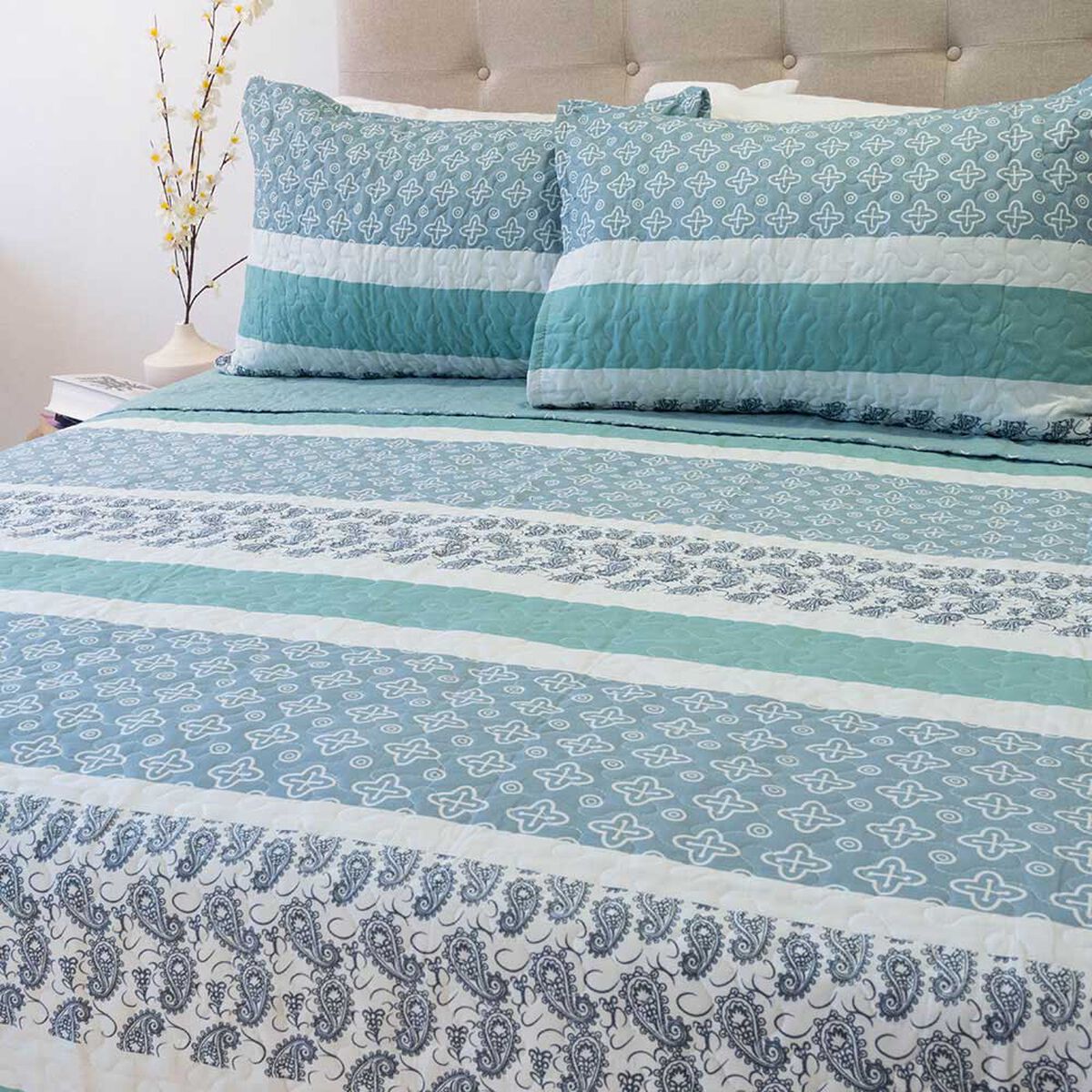 Quilt Doral 2 Plazas Origins Diseños D7