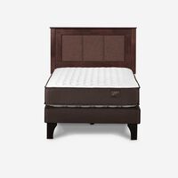 Cama Europea Rosen 1,5 Plazas Ergo T + Respaldo Rachel
