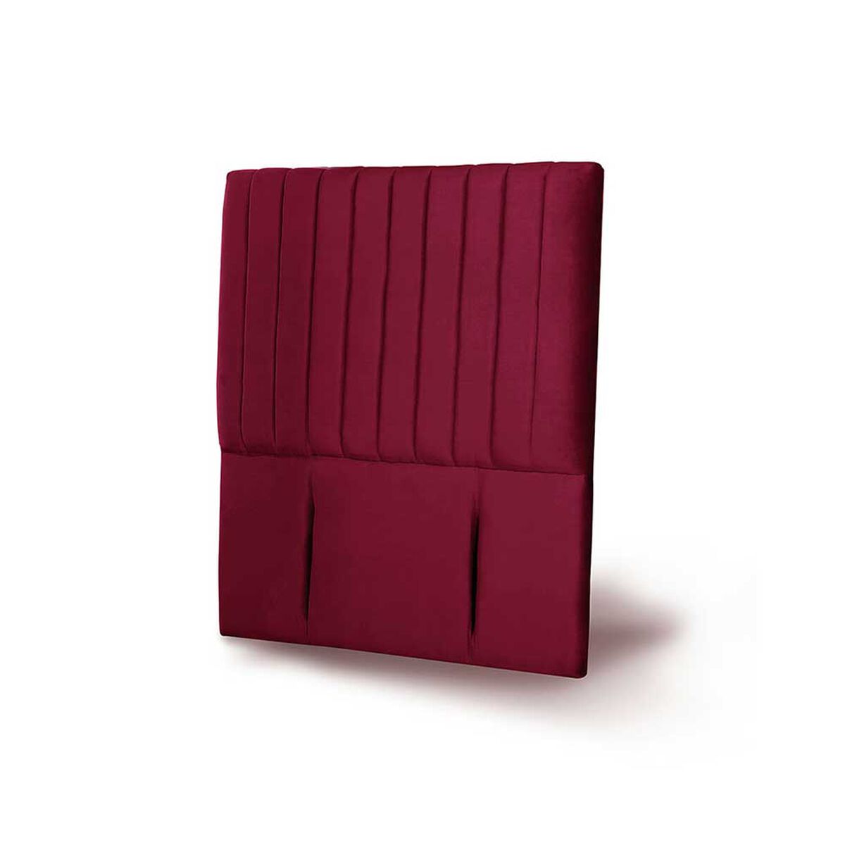 Respaldo Latam Home 1,5 Plazas Sorrento Tela Velvet Burdeo