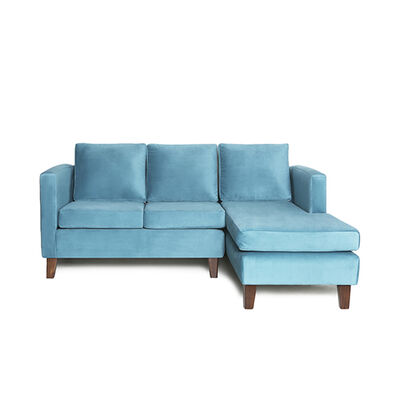 Sofá Seccional Barra Design Mila Derecho 3 Cuerpos Turquesa