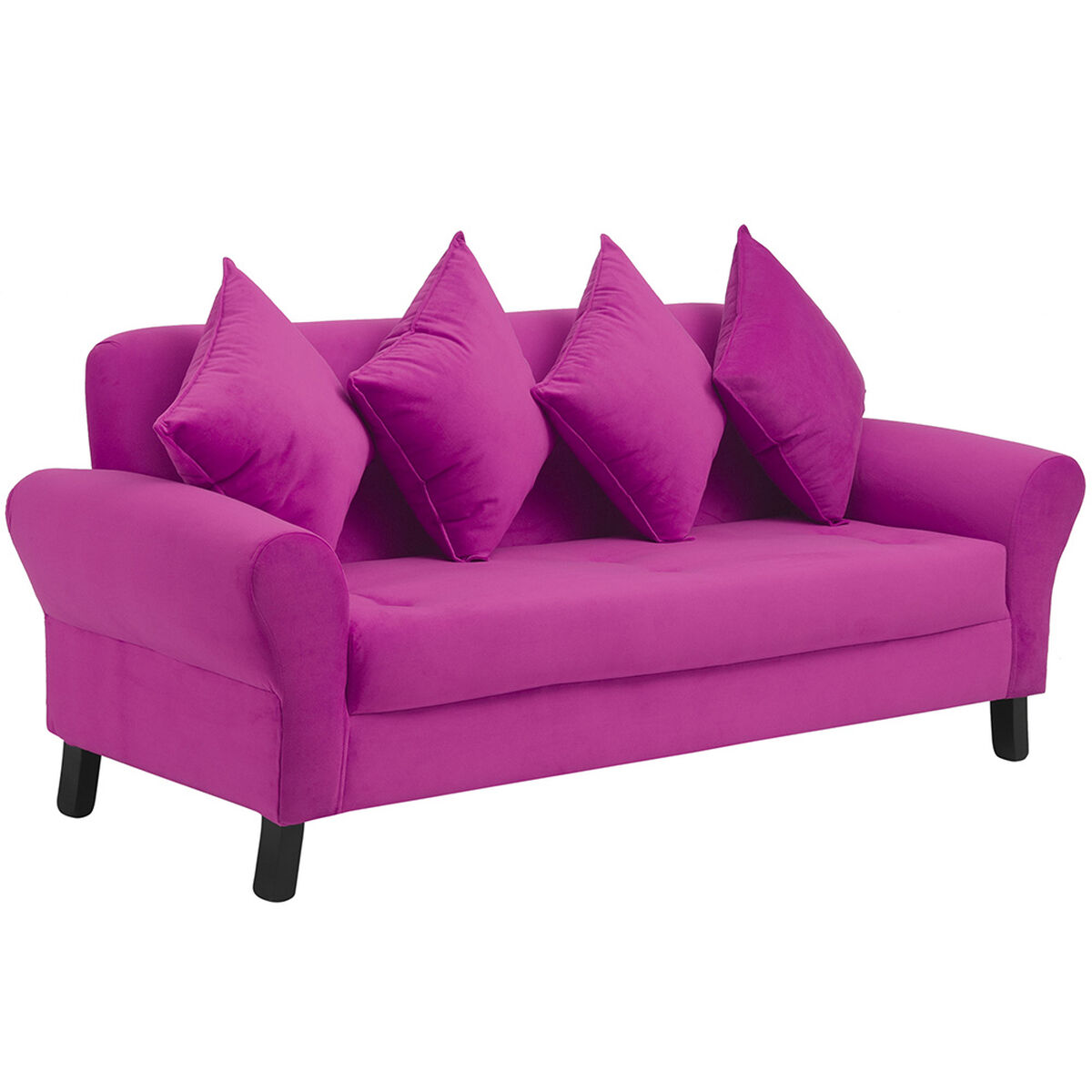 Sofá Bodevir Lua 3 Cuerpos Fucsia