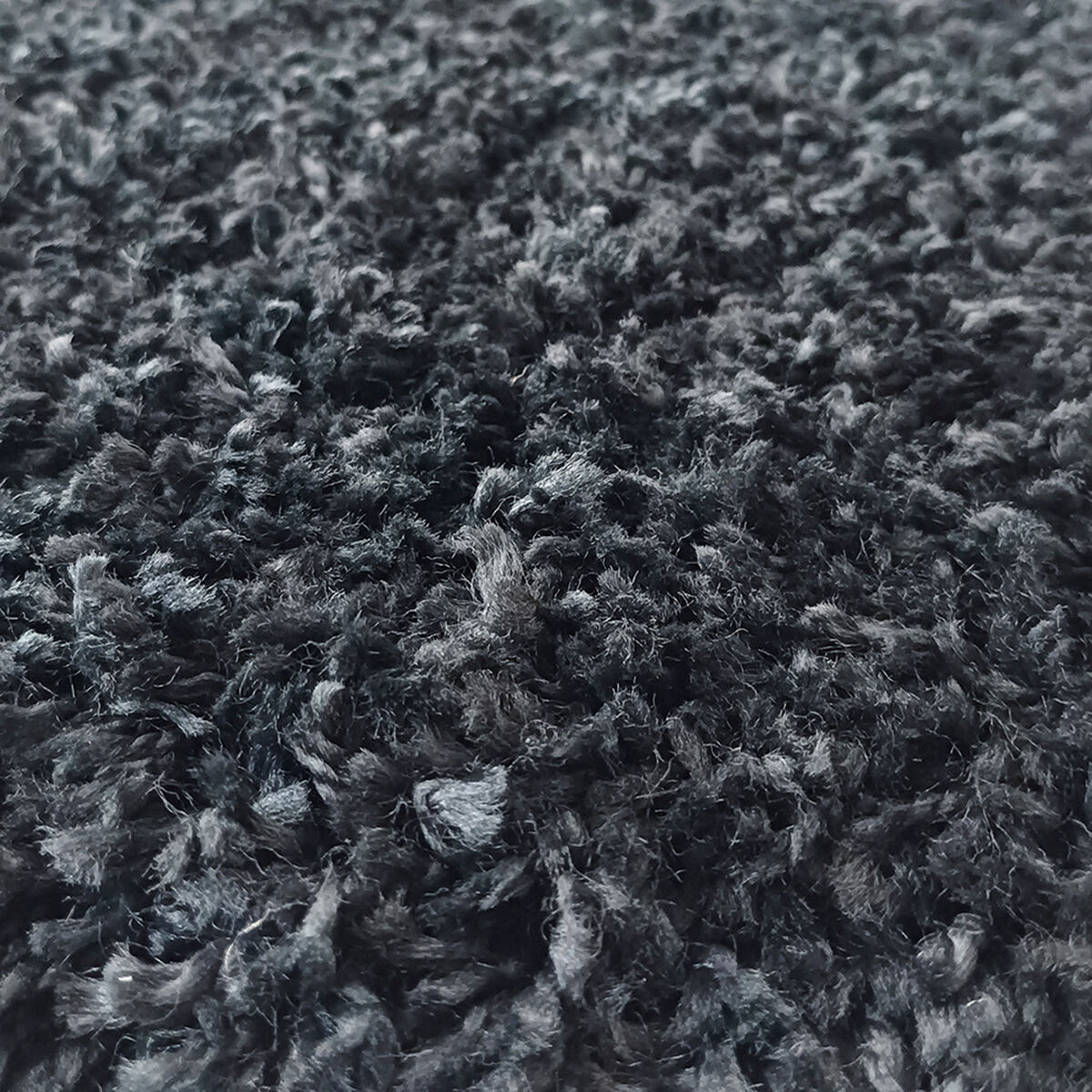 Alfombra Idetex Shaggy Lisa 70x200 cm Negro