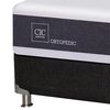 Box Spring CIC Base Dividida King Ortopedic + Respaldo + 2 Veladores