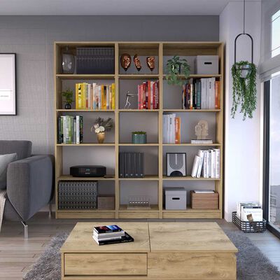 Imagen 1 del producto 2 Estantes 62 cm + Estante 45 cm TuHome Home Macadamia