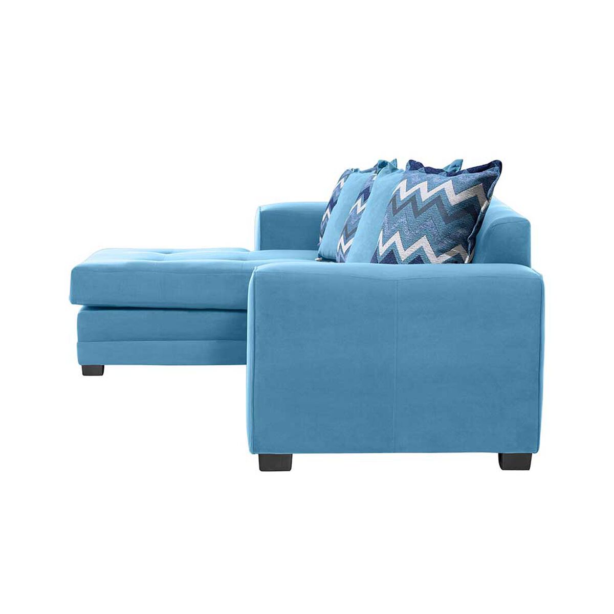 Sof&aacute; Seccional Izquierdo Living Factory Milan 3 Cuerpos Azul Piedra