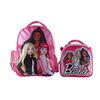 Mochila Satín con Lonchera Barbie 14"