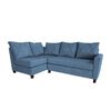 Sofá Seccional Izquierdo Living Factory Musso 5 Cuerpos Azul
