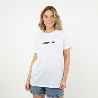 Polera Con Estampado Manga Corta Mujer Icono