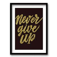 Cuadro Decorativo Retela Never Give Up 50 x 35 cm