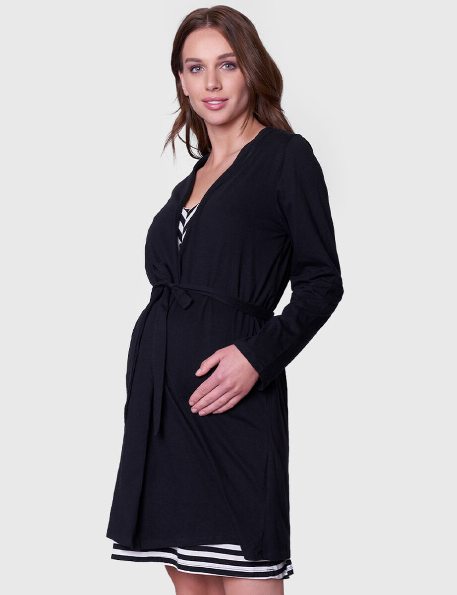 Camisa de Dormir de Algodón Maternal Mujer Baziani