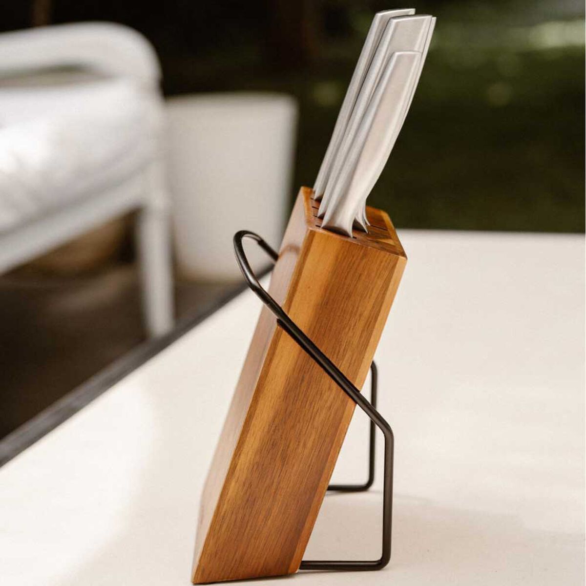 Set Cuchillos Simplit Stahl 5 Piezas + Taco