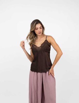 Imagen 1 del producto Blusa Sin Mangas Mujer Zibel Cafe