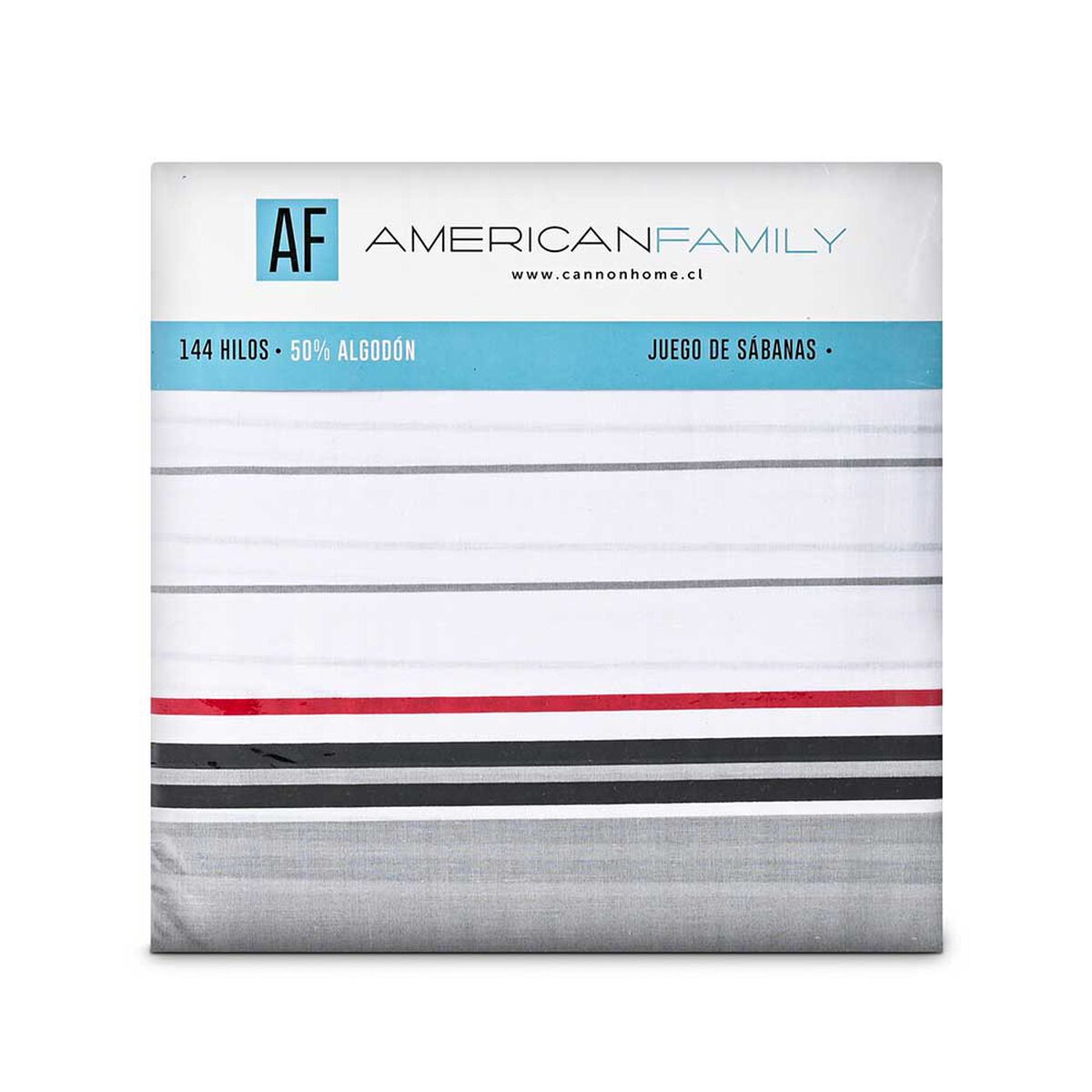 Juego de Sábanas Estampado American Family 144 Hilos King Altair