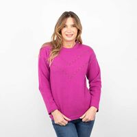 Sweater Mujer Portman Club Bugambilia, Crudo, Mostaza, Negro, Petroleo