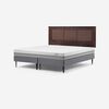 Cama Europea Rosen Base Dividida King Pratta + Respaldo Rachel