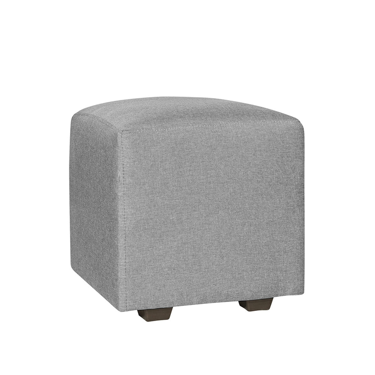 Juego de Living Innovamuebles Kahlo Sofá 3 Cuerpos + Dos Pouf 1 Cuerpo Gris Claro
