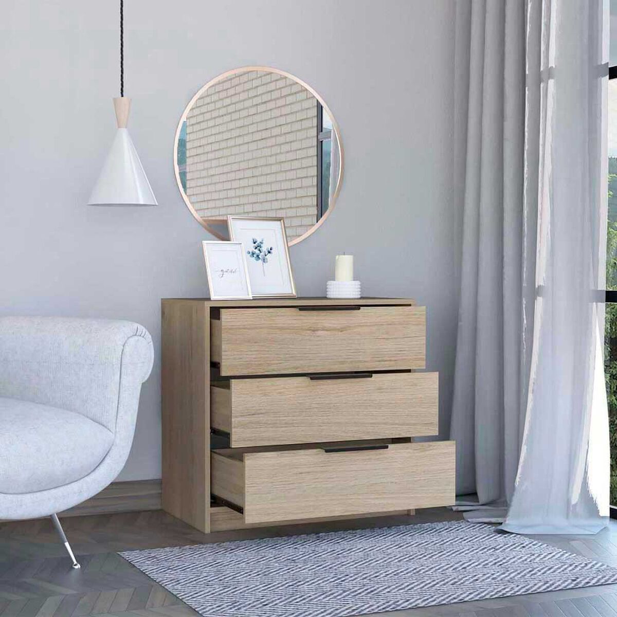 C&oacute;moda TuHome Kaia 3 Cajones