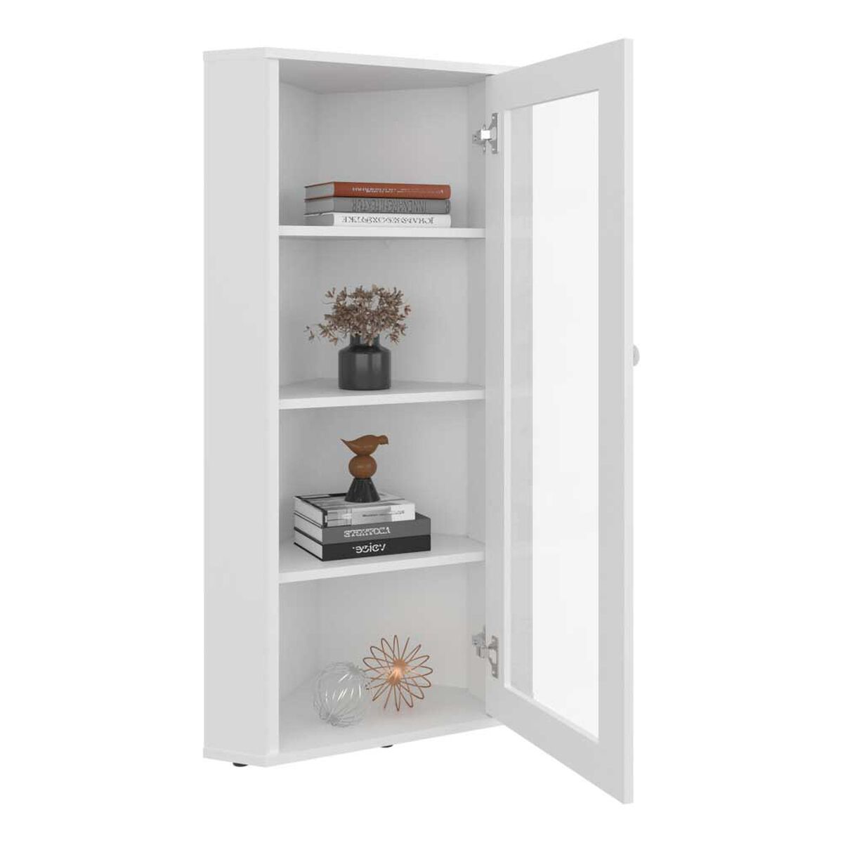 Vitrina Tuhome Genova 1 Puerta Blanco